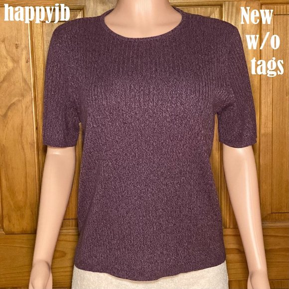 NWOT Vintage Laura Scott Knit Top Lightweight Sweater Size L - Picture 2 of 10